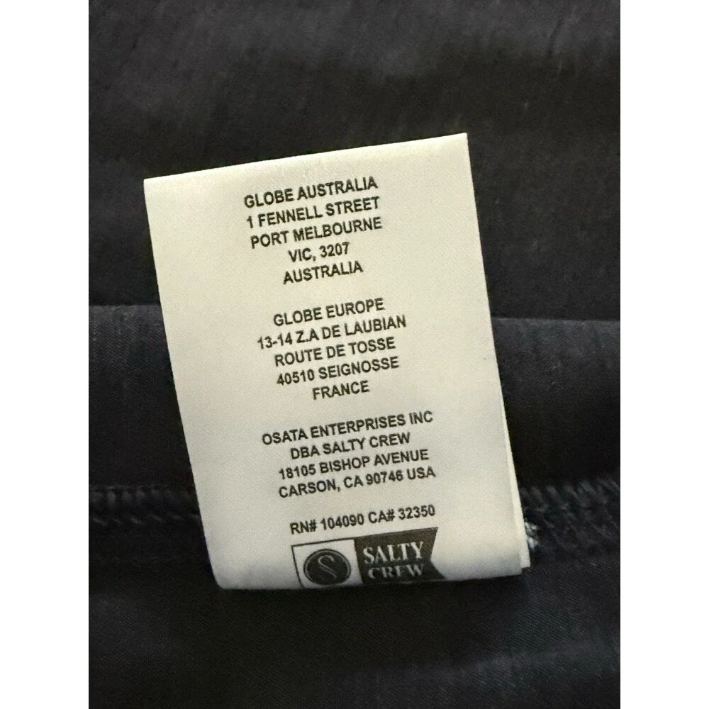 Salty Crew Mens Hybrid Shorts Size 34 Dark Blue 21” Outseam Long Length NWT
